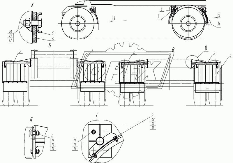 8560-8404010-06 Установка брызговиков